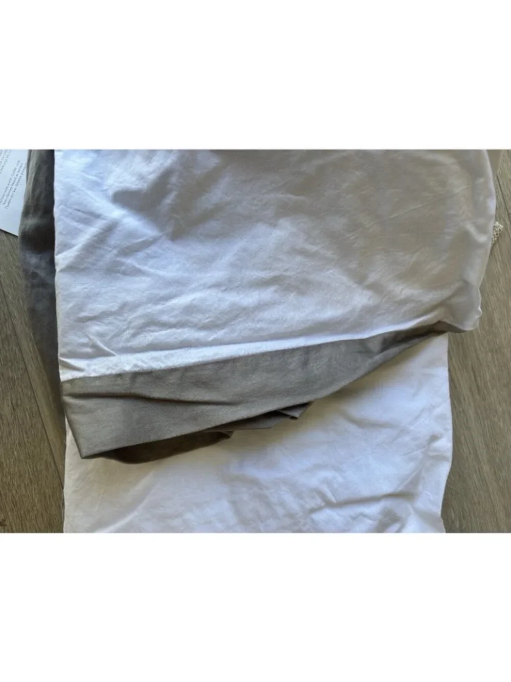 NEW Restoration Hardware RH Cal King Box Spring Cover Italian Vintage Washed FOG